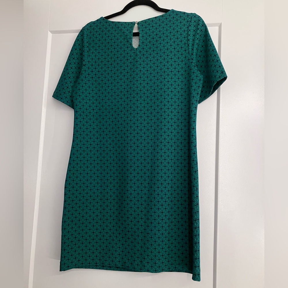 Chic Teal Patterned Banana Republic Dress - image 3